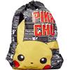 A2Z Ufficiale con Licenza Pokemon Pikachu Eva Carattere da Ginnastica Borsa Coulisse