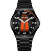 Stilecorse Orologio da Polso Nero in Acciaio Fan Art Harley & Davidson Heritage Stripe Moto