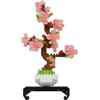 nanoblock Bandai - Nanoblock - Bonsai Sakura - Mini figura in mattoncini - Gioco di costruzione - Kit costruzione figure piante Bonsai con fiori rosa in pixel - Pianta da costruire in mini-mattoncini - NBC225