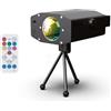 R-MUSIC DISCO SPOT - Faretto LED RGB con treppiede + telecomando - Proiezione 180° - Luce palcoscenica animata al ritmo della musica - Effetto luce LED RGB - Treppiede - per feste, DJ, bar, club
