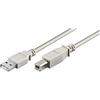 Goobay 50953 Cavo USB 2.0 ad Alta Velocità, Grigio, 1.8 m Lunghezza del Cavo