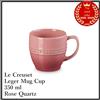 Le Creuset Tazza Mug Leger Le Creuset Stoneware 350 ml Quarzo Rosa Resistente al Calore CBP