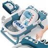 SUPERBE BEBE Vaschetta Pieghevole Con Cuscino Da Bagno E Termometro Incorporato-Vaschetta Per Bambini Con Supporto Da Bagno 0-Regalo Di Nascita Ideale Per Bambine O Bambini-Dalla Nascita