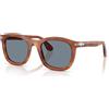 Persol 3395S 52 96/56 Occhiali da Sole Terra di Siena/Blu