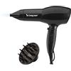 40.979 Asciugacapelli 2000 Watt, Con Diffusore E Concentratore Inclusi, Manico A