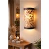 Marblechic Applique Indonesiana in Resina e Madreperla - Lampada da Parete Artigianale 30 c