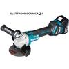 MAKITA DGA513RTJ smerigliatrice 18v 2x5ah 125mm brushless velocita' variabile...