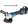 MAKITA DGA513RTJ1 smerigliatrice 18v 1x5ah 125mm brushless vel. variabile mak...