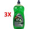 CIF 3 X Cif Piatti Limone 2 Litri Detergente Professionale Stoviglie