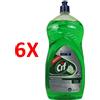 CIF 6 X Cif Piatti Limone 2 Litri Detergente Professionale Stoviglie