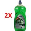 CIF 2 X Cif Piatti Limone 2 Litri Detergente Professionale Stoviglie