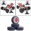 4x 75mm gomma ruota pneumatico 12mm esagonale per WLtoys 144001 modello monster