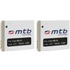 2X Batteria per Canon NB-4L - Compatibili Con Canon IXUS 30 40 50 55 60 65 70 75