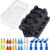 FAELNK Scatola Portafusibili 12V 24V 32V Scatola Porta Fusibili Lama ATC/ATO con 10Pcs