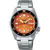 Seiko 5 Sports SKX Mid-Size SRPK35K1 Orologio Automatico Quadrante Arancione