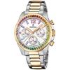 FESTINA Orologio Donna Boyfriend F20608/2 Rainbow Crono Bracciale Acciaio