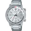 CASIO MTD-130D-7A Orologio Uomo Acciaio Bussola Manuale Colore Bianco