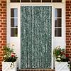 vidaXL Tenda Antimosche Verde e Bianca 100x200 cm in Ciniglia