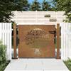 vidaXL Cancello da Giardino 105x105 cm in Acciaio Corten Design Albero