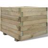vidaXL Letto Rialzato 50x50x40 cm Quadrato in Legno