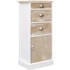 vidaXL Mobiletto 38x28x86 cm in Legno di Paulownia