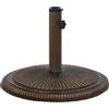 vidaXL Base per Ombrellone Bronzo 45x45x30 cm in Ghisa