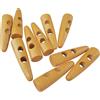 AERZETIX - C57170 - Set di 10 Bottoni per cucire in legno Ø13x50mm con 2 fori