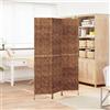 vidaXL Divisorio Ambienti 3Pannelli Marrone 122x180cm Giacinto d'Acqua