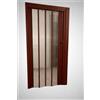 GRANISUD Porta a soffietto PVC con pannelli TRASPARENTI - LUCE - H 214 x 95 cm Maniglia