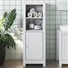 vidaXL Mobile da Bagno BERG Bianco 40x34x110 cm Legno Massello di Pino