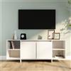 vidaXL Mobile Porta TV Bianco 130x35x50 cm in Truciolato