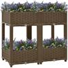 vidaXL Fioriera Rialzata 80x40x71 cm in Polipropilene
