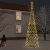 vidaXL Albero di Natale a Cono Bianco Caldo 3000 LED 230x800 cm