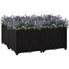 vidaXL Fioriera Rialzata 80x80x38 cm in Polipropilene