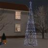 vidaXL Albero di Natale a Cono Bianco Freddo 3000 LED 230x800 cm