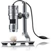 Bresser Microscopio digitale con luce ad anello LED, microscopio DST-1028 con connettore USB per PCS, 5,1 MP