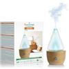 Puressentiel Diffusore per Oli Essenziali a Nebulizzazione I'CONIC | Diffusione a ultrasuoni con nebbia d'acqua. Design realizzato con materiali ecologici. Serbatoio da 200 ml. Fino a 14 ore