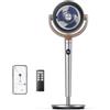 DREO Smart Ventilatore a Piantana Silenzioso 20db, Oscillazione a 120° + 120°, Ventilatori a Colonna Potente con Telecomando, Raggio fino a 24M, 8 Velocità, 6 Modalità, Timer da 12H, Alexa