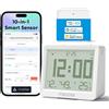 Does not apply Igrometro Termometro Wifi, Termometro Ambiente Interno Wifi Con Ampio Display, N