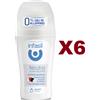 INFASIL 6 PZ DEODORANTE INFASIL NEUTRO EXTRA DELICATO ROLL ON 50ML ANTIMACCHIA