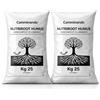 NutriRoot Humus di Lombrico Naturale 50kg Fertilizzante Biologico 2 sacchi da 25 kg 125 L