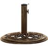 vidaXL Base per Ombrellone Bronzo 44x44x31 cm in Ghisa