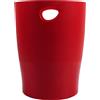 45324D Cestino Gettacarta, Rosso Scuro Trasparente, 26.3 X 26.3 X 33.5