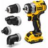 DEWALT Avvitatore con 4 mandrini Dewalt DCD703L2T-QW doppia velocità con batteria 12 V