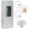 vidaXL Forno Affumicatore BBQ Generatore Fumo Freddo Acciaio Zincato