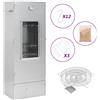 vidaXL Forno Affumicatore BBQ Generatore Fumo Freddo Acciaio Zincato