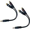 Uliwamowi 2 Pezzi Splitter RCA Y 20cm Cavo Sdoppiatore RCA 1 Maschio a 2 Femmine Splitter