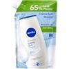 NIVEA Ricarica Bagnodoccia Creme Soft 500 ml, Ricarica ecologica di bagnoschiuma in crema detergente e idratante, Crema docciaschiuma arricchita con Olio di Mandorla, Vitamine C, E e Oli Nutrienti