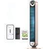 Dreo 25dB Smart Leiser Turmventilator mit Kühlung, 106cm WiFi Alexa Tower Fan, 90° oszillierender Ventilator, Fernbedienung 9-Geschwindigkeit 4 Modi 12 Std Timer Sprachsteuerung, Sternenlicht