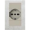 4BX presa schuko smart WiFi compatib BTicino Living Now Sabbia- 4Box P40S 4BP40S.KM